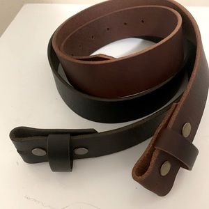 GENUINE BUFFALO LEATHER BELT IN BROWN & BLACK